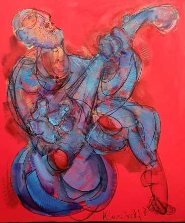 ALİ HERİSCHİ tarafından 2024 yılında 120x100 cm ölçülerinde Tuval üzeri karışık teknik tekniği ile yapılmıştır.