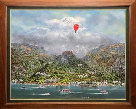 YALÇIN GÖKÇEBAĞ tarafından 2018 yılında 100x120 cm ölçülerinde Tuval üzeri yağlı boya tekniği ile yapılmıştır.