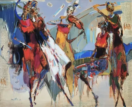 NURETTİN AKKAYA tarafından 2025 yılında 120x150 cm ölçülerinde Tuval üzeri yağlı boya tekniği ile yapılmıştır.