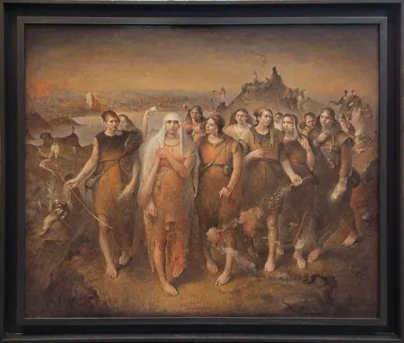 SERTAP YEĞİN tarafından 2025 yılında 100x120 cm ölçülerinde Tuval üzeri yağlı boya tekniği ile yapılmıştır.