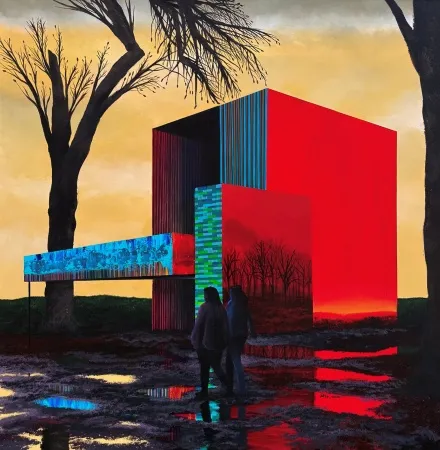 ARDA SELİM tarafından 2025 yılında 90x90 cm ölçülerinde Tuval üzeri yağlı boya tekniği ile yapılmıştır.