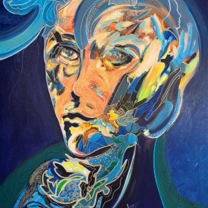 NECMETTİN ÖZLÜ tarafından 2023 yılında 150x120 cm ölçülerinde Tuval üzeri akrilik ve yağlı boya tekniği ile yapılmıştır.