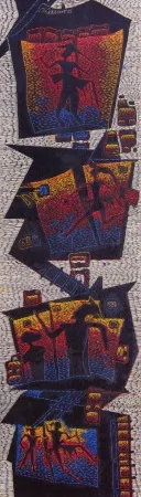 HASAN KIRAN tarafından 2025 yılında 176x50 cm ölçülerinde Ahşap oyma, boyama tekniği ile yapılmıştır.