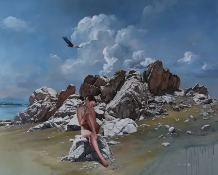 HASAN SAYGIN tarafından 2019 yılında 130x162 cm ölçülerinde Tuval üzeri yağlı boya tekniği ile yapılmıştır.