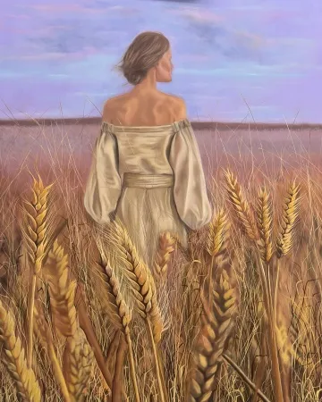ÖZLEM ÇAKMAK tarafından 100x80 cm ölçülerinde Keten tuval üzeri yağlı boya tekniği ile yapılmıştır.
