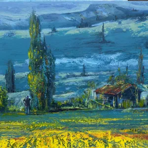 TOLGA BOZTOPRAK tarafından 2024 yılında 100x80 cm ölçülerinde Tuval üzeri akrilik boya tekniği ile yapılmıştır.