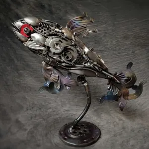 MUSTAFA TUĞRUL tarafından 2024 yılında 56x57x20 cm ölçülerinde Metal tekniği ile yapılmıştır.