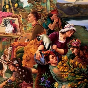 HATİCE BERRAK ÇİÇE tarafından 2020 yılında 180x130 cm ölçülerinde Tuval üzeri yağlı boya tekniği ile yapılmıştır.