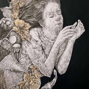 ILGIN ERDEM tarafından 2022 yılında 100x80 cm ölçülerinde Tuval üzeri yağlı boya tekniği ile yapılmıştır.