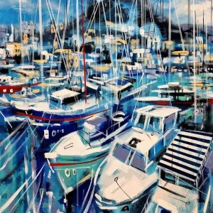 AYHAN ÇETİN tarafından 2025 yılında 100x70 cm ölçülerinde Tuval üzeri akrilik boya tekniği ile yapılmıştır.