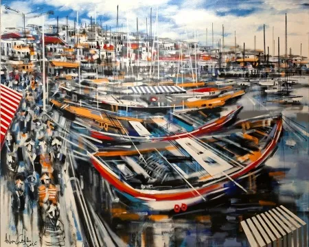 AYHAN ÇETİN tarafından 2026 yılında 120x150 cm ölçülerinde Tuval üzeri akrilik boya tekniği ile yapılmıştır.