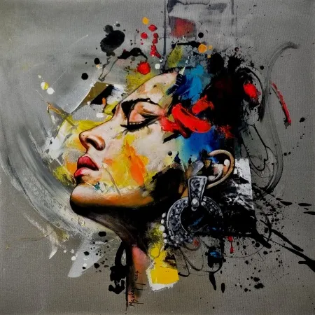 MEHMET SAKIZCI tarafından 2024 yılında 60x60 cm ölçülerinde Tuval üzeri akrilik boya tekniği ile yapılmıştır.