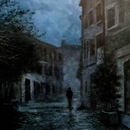 MELTEM TEKİN tarafından 2026 yılında 50x50 cm ölçülerinde Tuval üzeri yağlı boya tekniği ile yapılmıştır.