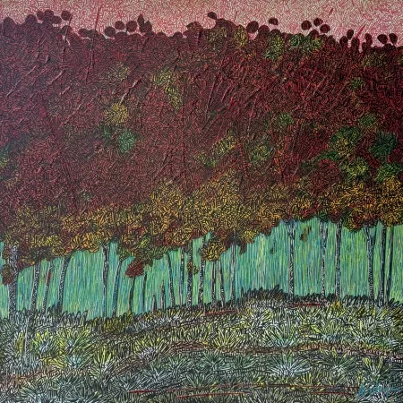 MURAT ÖZDOĞRU tarafından 2026 yılında 50x50 cm ölçülerinde Tuval üzeri akrilik boya tekniği ile yapılmıştır.