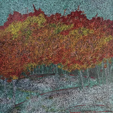 MURAT ÖZDOĞRU tarafından 2026 yılında 50x50 cm ölçülerinde Tuval üzeri akrilik boya tekniği ile yapılmıştır.