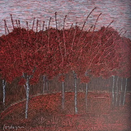 MURAT ÖZDOĞRU tarafından 2026 yılında 50x50 cm ölçülerinde Tuval üzeri akrilik boya tekniği ile yapılmıştır.