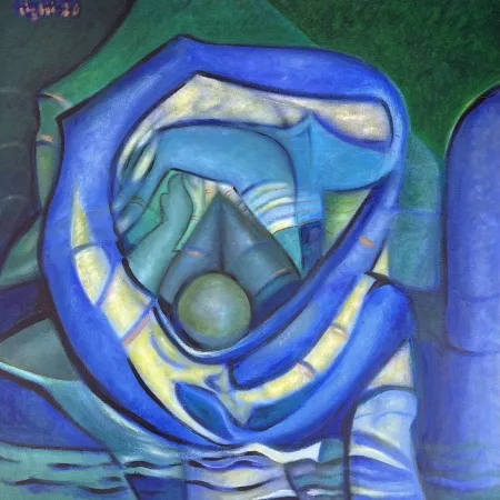 NECMETTİN ÖZLÜ tarafından 2026 yılında 50x50 cm ölçülerinde Tuval üzeri yağlı boya tekniği ile yapılmıştır.