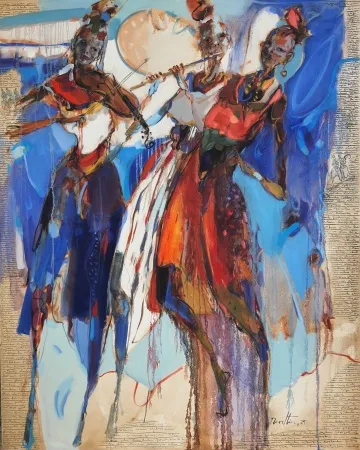 NURETTİN AKKAYA tarafından 2025 yılında 150x120 cm ölçülerinde Tuval üzeri yağlı boya tekniği ile yapılmıştır.