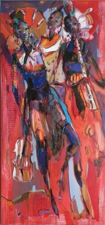 NURETTİN AKKAYA tarafından 2025 yılında 150x70 cm ölçülerinde Tuval üzeri yağlı boya tekniği ile yapılmıştır.