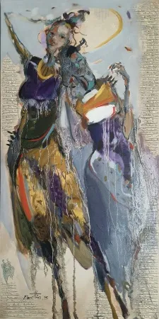 NURETTİN AKKAYA tarafından 2025 yılında 130x65 cm ölçülerinde Tuval üzeri yağlı boya tekniği ile yapılmıştır.