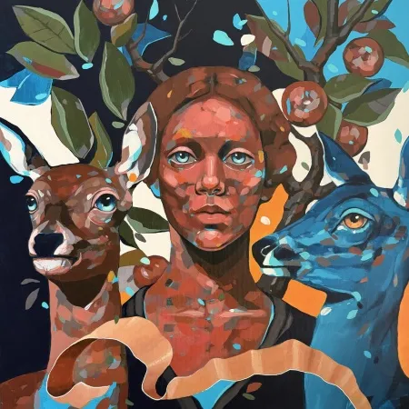 SEMA ÖCAL tarafından 2026 yılında 50x50 cm ölçülerinde Tuval üzeri akrilik boya tekniği ile yapılmıştır.