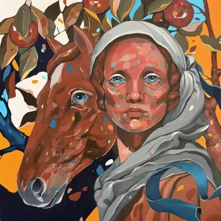 SEMA ÖCAL tarafından 2026 yılında 50x50 cm ölçülerinde Tuval üzeri akrilik boya tekniği ile yapılmıştır.