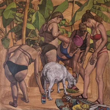 TANJU YAĞAN tarafından 2026 yılında 50x50 cm ölçülerinde Tuval üzeri yağlı boya tekniği ile yapılmıştır.