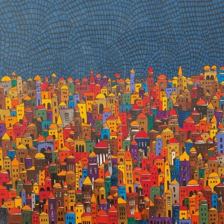 BİNNUR YÜCEBAŞ RUOCCO tarafından 2026 yılında 50x50 cm ölçülerinde Tuval üzeri yağlı boya tekniği ile yapılmıştır.