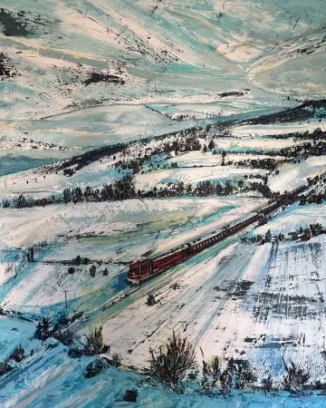 TOLGA BOZTOPRAK tarafından 2026 yılında 150x120 cm ölçülerinde Tuval üzeri karışık teknik tekniği ile yapılmıştır.