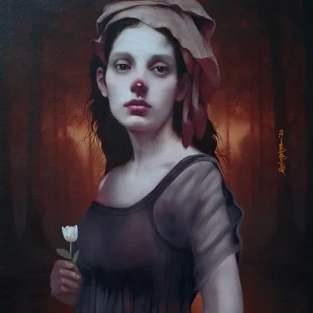 ZEKİYE AKALIN tarafından 2026 yılında 50x50 cm ölçülerinde Tuval üzeri karışık teknik tekniği ile yapılmıştır.