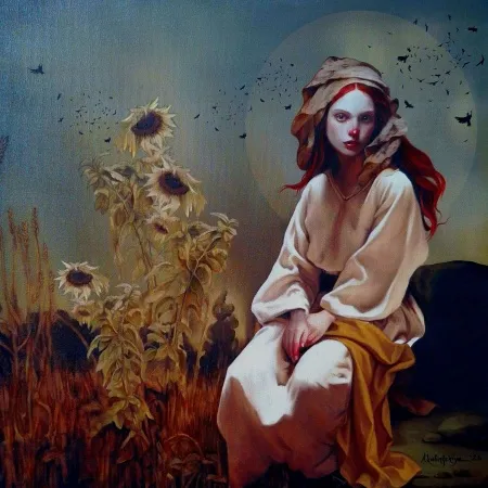 ZEKİYE AKALIN tarafından 2026 yılında 50x50 cm ölçülerinde Tuval üzeri karışık teknik tekniği ile yapılmıştır.