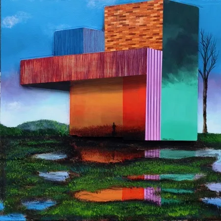 ARDA SELİM tarafından 2026 yılında 50x50 cm ölçülerinde MDF üzeri akrilik boya tekniği ile yapılmıştır.