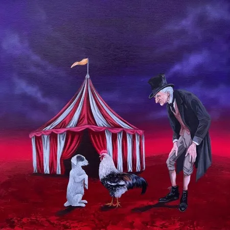 EMİRHAN CANDAN tarafından 2026 yılında 50x50 cm ölçülerinde Tuval üzeri akrilik boya tekniği ile yapılmıştır.