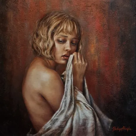 HEDİYE AKOĞLU tarafından 2026 yılında 50x50 cm ölçülerinde Tuval üzeri yağlı boya tekniği ile yapılmıştır.