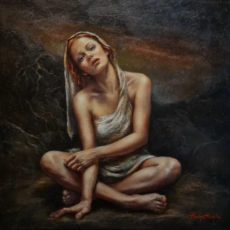 HEDİYE AKOĞLU tarafından 2026 yılında 50x50 cm ölçülerinde Tuval üzeri yağlı boya tekniği ile yapılmıştır.