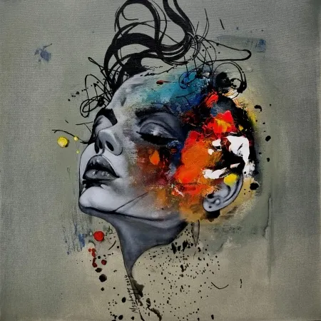 MEHMET SAKIZCI tarafından 2024 yılında 60x60 cm ölçülerinde Tuval üzeri akrilik boya tekniği ile yapılmıştır.