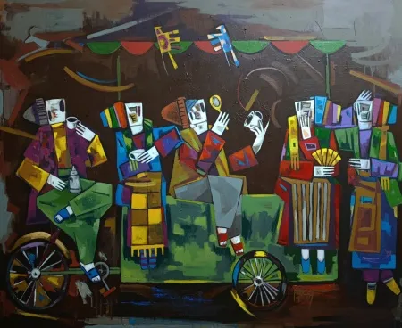 MEHMET YÜCEL tarafından 2026 yılında 90x110 cm ölçülerinde Tuval üzeri akrilik boya tekniği ile yapılmıştır.