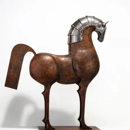 CEM GÜNEY ÇEVİKBAŞ tarafından 2026 yılında 50x40x12 cm ölçülerinde Polyester, demir tozu tekniği ile yapılmıştır.