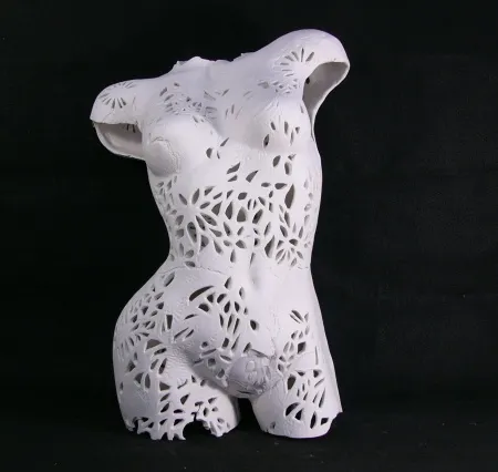 MİNE POYRAZ tarafından 2026 yılında 60x30x25 cm ölçülerinde Seramik Ajur Tekniği tekniği ile yapılmıştır.