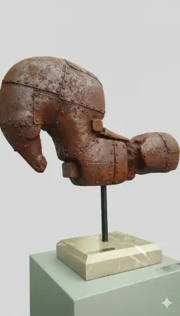 CEM GÜNEY ÇEVİKBAŞ tarafından 2026 yılında 50x30x12 cm ölçülerinde Polyester, demir tozu tekniği ile yapılmıştır.