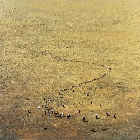 SALİH ÇAKAR tarafından 2026 yılında 50x50 cm ölçülerinde Tuval üzeri akrilik boya tekniği ile yapılmıştır.