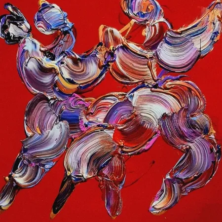 ALİ HERİSCHİ tarafından 2026 yılında 50x50 cm ölçülerinde Tuval üzeri karışık teknik tekniği ile yapılmıştır.