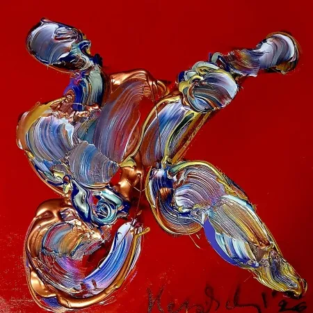 ALİ HERİSCHİ tarafından 2026 yılında 50x50 cm ölçülerinde Tuval üzeri karışık teknik tekniği ile yapılmıştır.