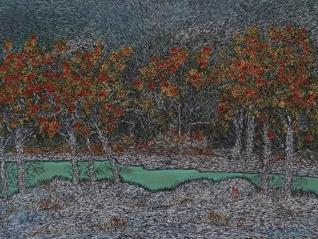 MURAT ÖZDOĞRU tarafından 2026 yılında 60x80 cm ölçülerinde Tuval üzeri akrilik boya tekniği ile yapılmıştır.