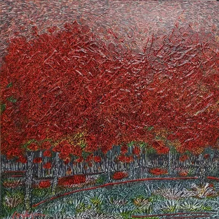 MURAT ÖZDOĞRU tarafından 2026 yılında 50x50 cm ölçülerinde Tuval üzeri akrilik boya tekniği ile yapılmıştır.