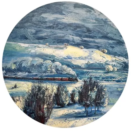 TOLGA BOZTOPRAK tarafından 2026 yılında 120x120 cm ölçülerinde Tuval üzeri akrilik boya tekniği ile yapılmıştır.