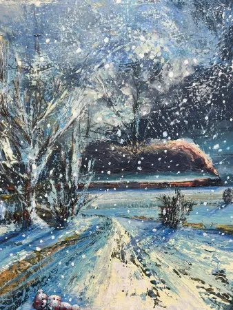 TOLGA BOZTOPRAK tarafından 2026 yılında 80x60 cm ölçülerinde Tuval üzeri akrilik boya tekniği ile yapılmıştır.