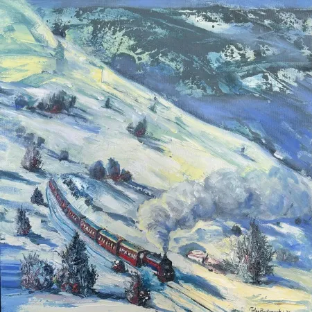 TOLGA BOZTOPRAK tarafından 2026 yılında 60x60 cm ölçülerinde Tuval üzeri akrilik boya tekniği ile yapılmıştır.