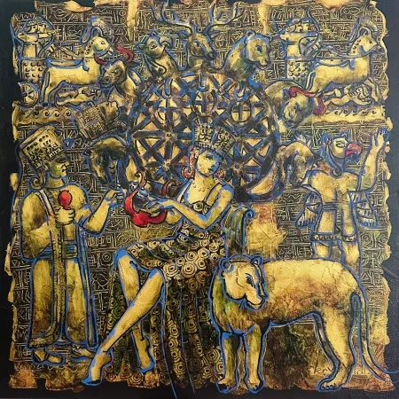 DERYA YILDIZ tarafından 2026 yılında 50x50 cm ölçülerinde Tuval üzeri yağlı boya tekniği ile yapılmıştır.