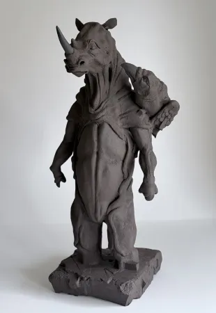 BUĞRA ÖZER tarafından 2026 yılında 50x24x27 cm ölçülerinde Stoneware çamur, elle şekillendirme 1245°c tekniği ile yapılmıştır.